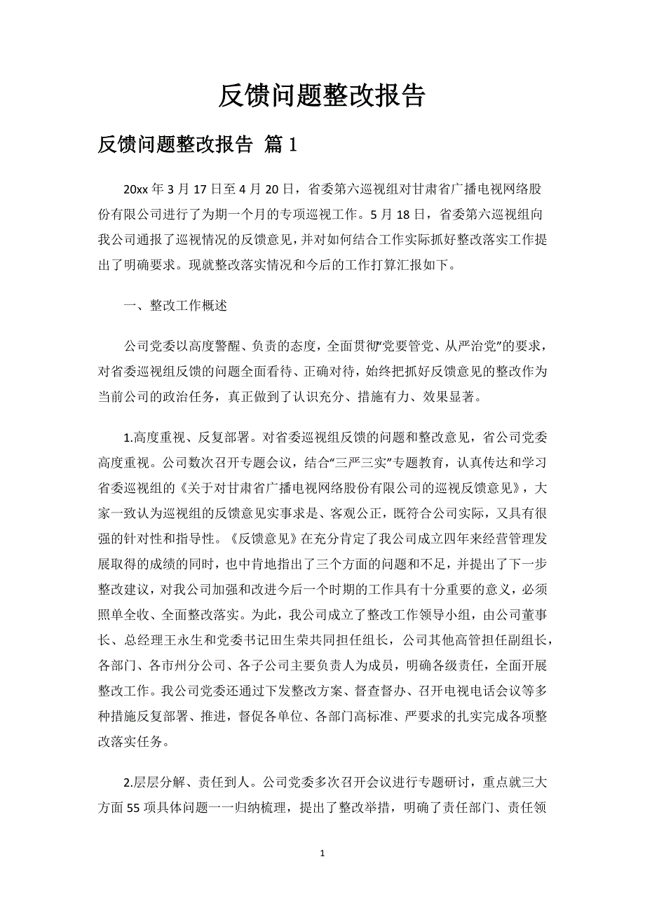 反馈问题整改报告.docx_第1页