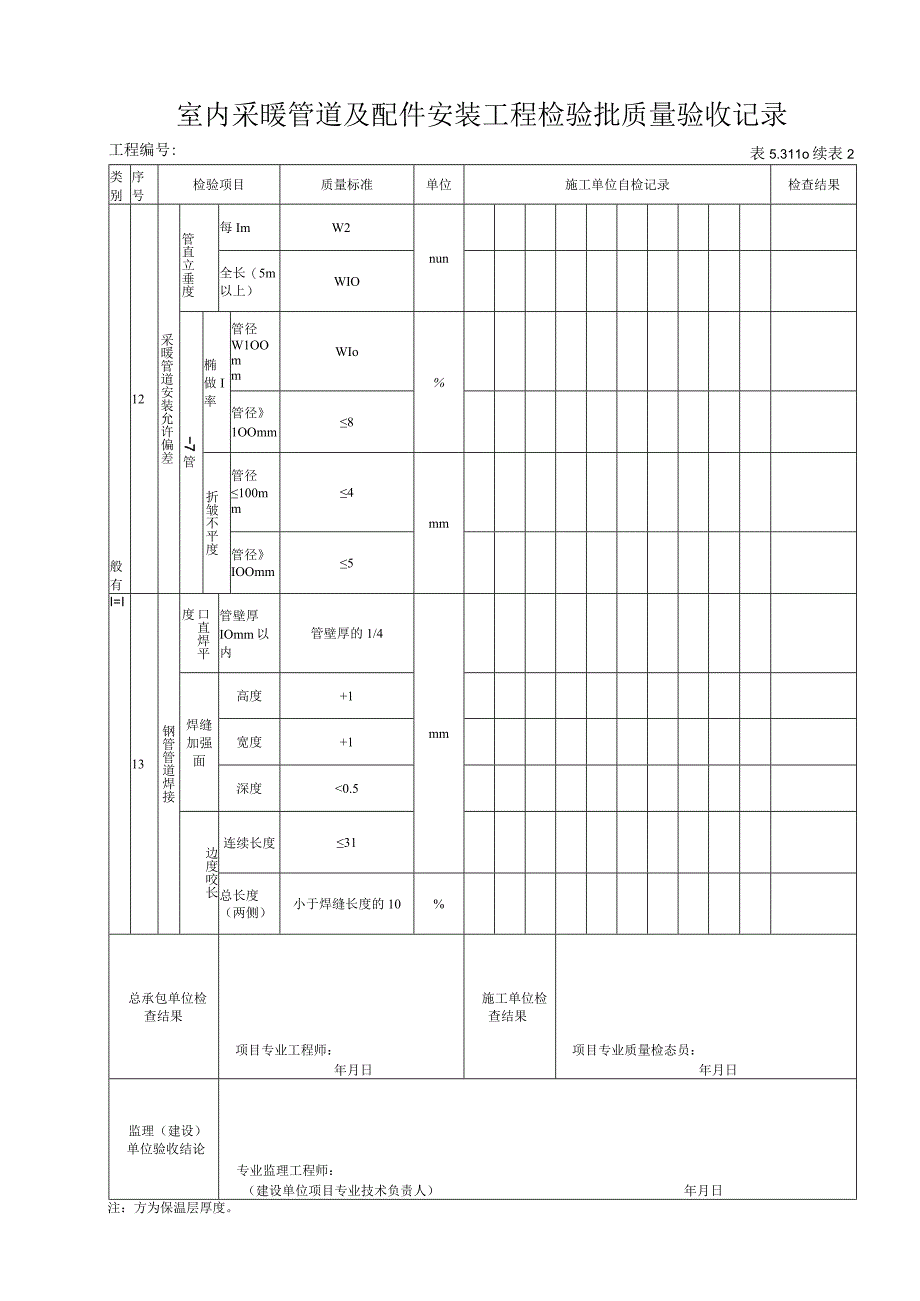 53110室内采暖辅助设备及散热器安装检验批质量验收记录.docx_第3页