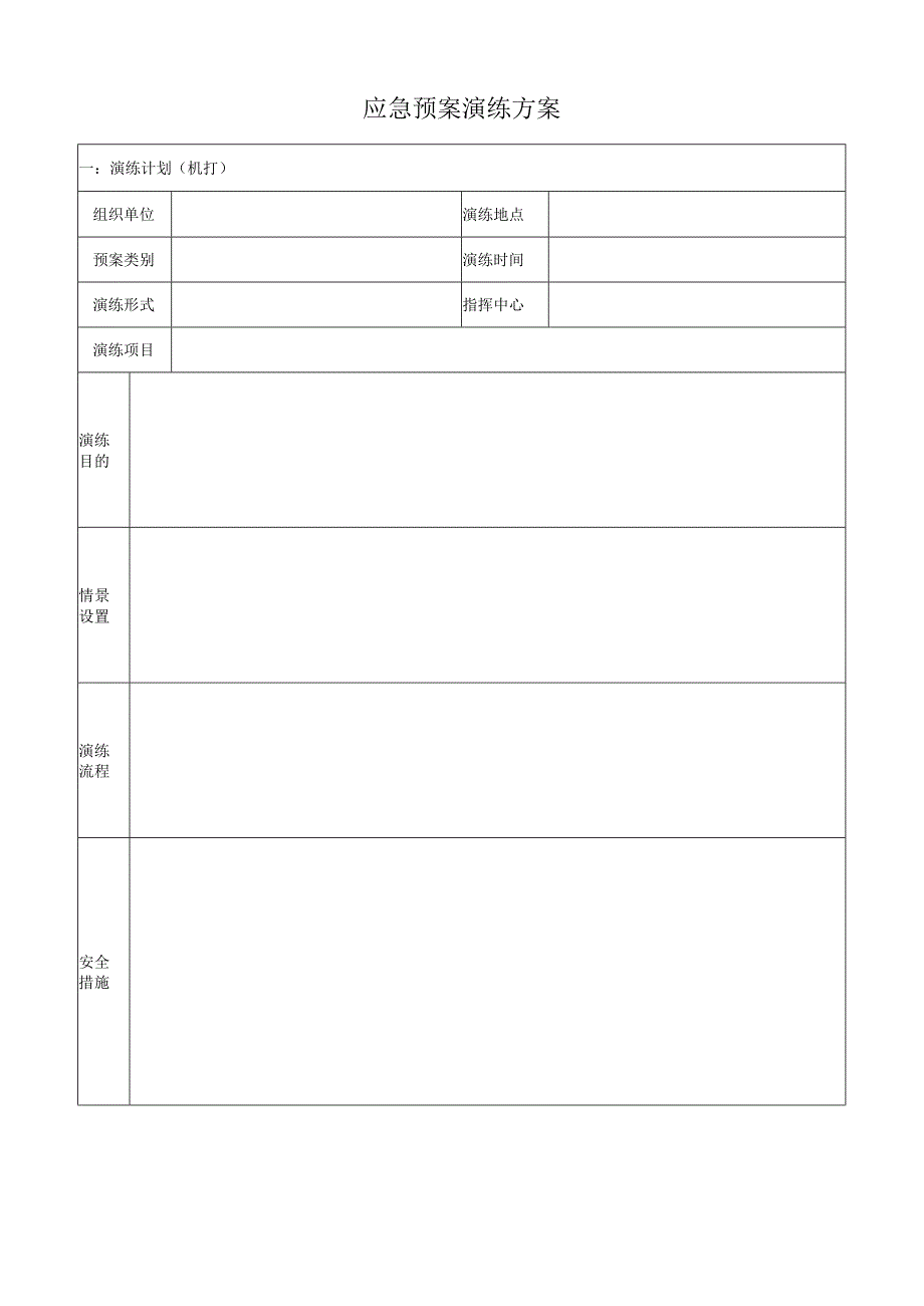 应急预案演练方案空白表.docx_第2页