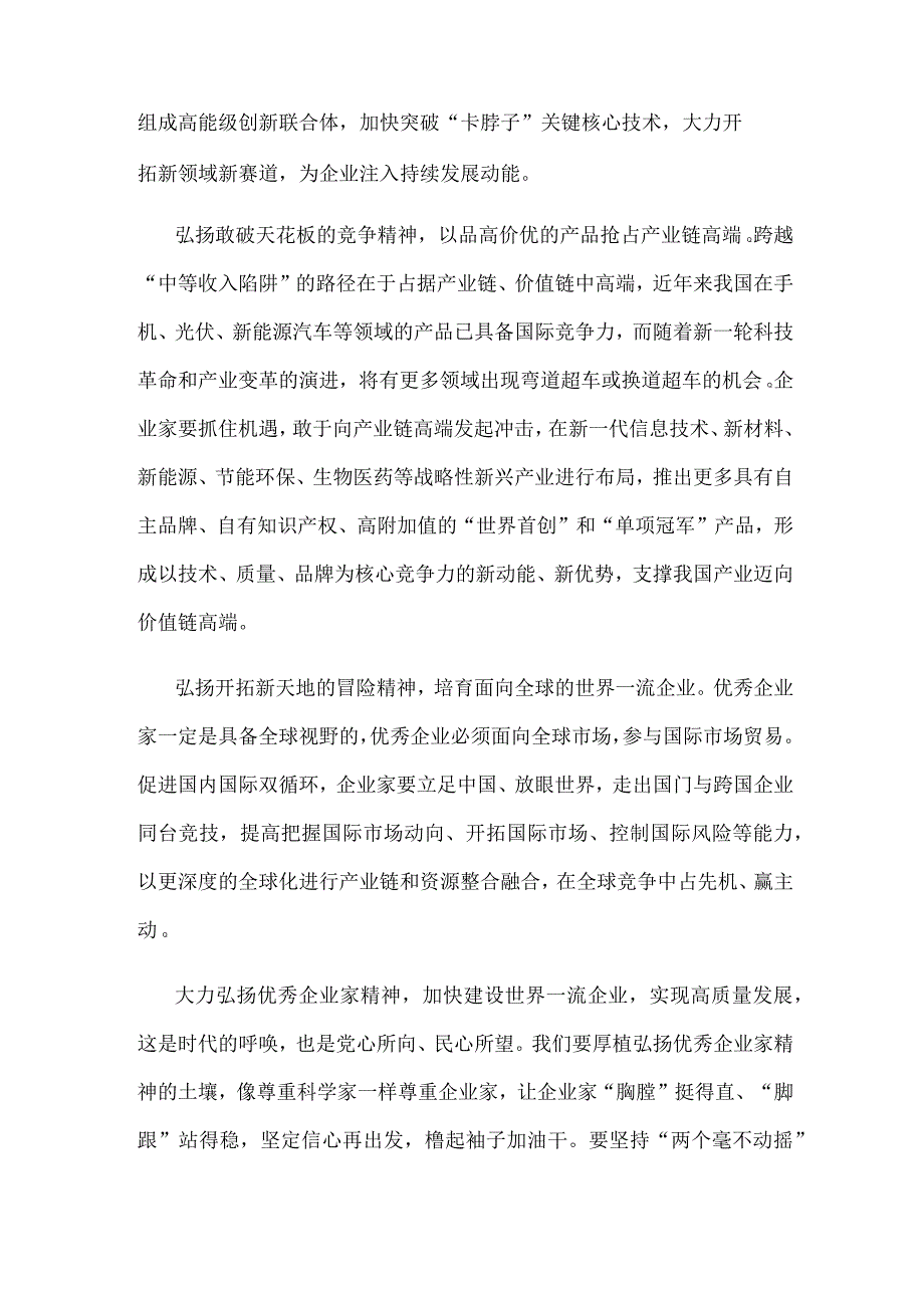 弘扬企业家精神心得体会发言.docx_第2页