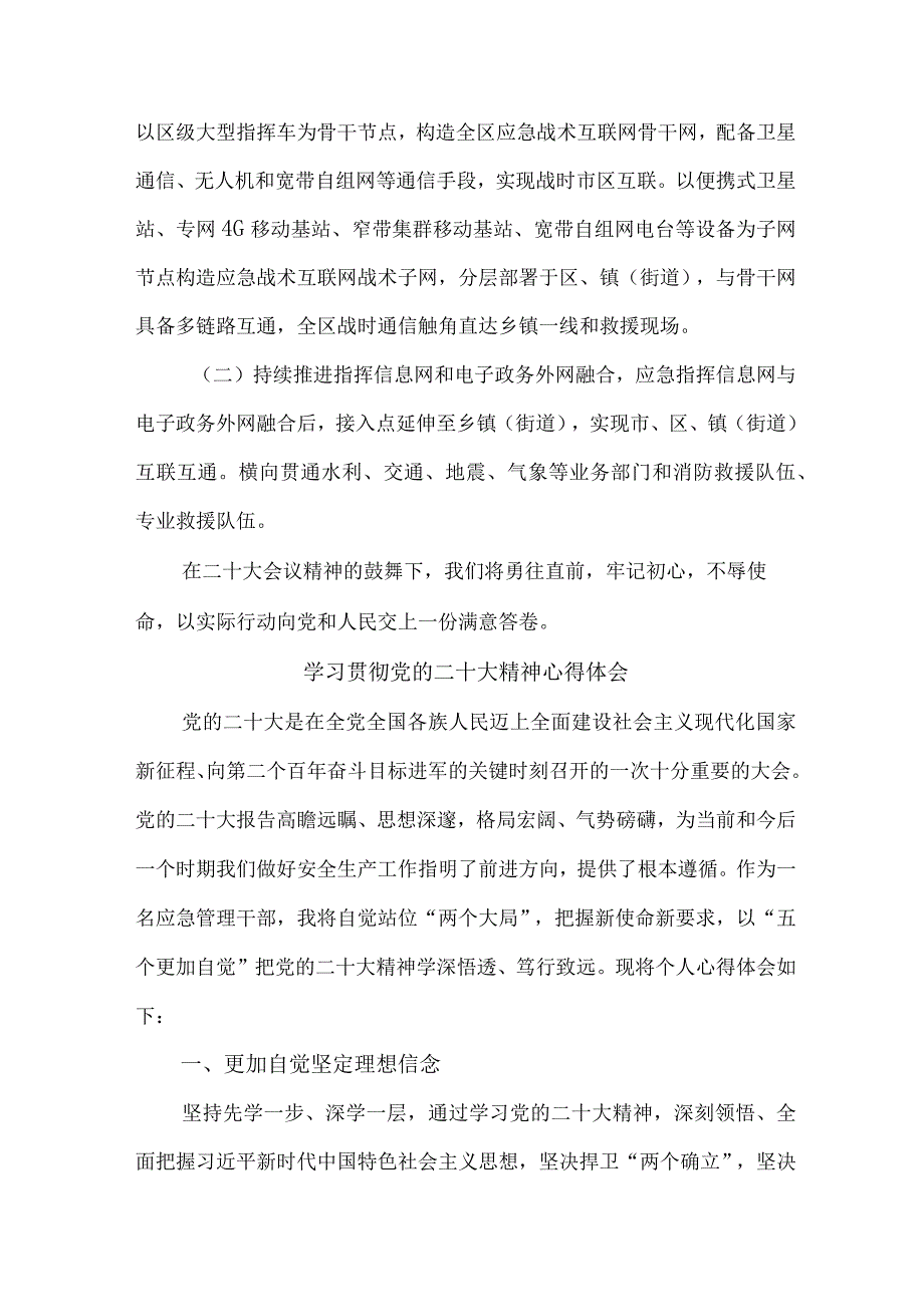 应急管理局执法大队负责人《学习贯彻党的二十大精神》心得体会 （10份）.docx_第2页