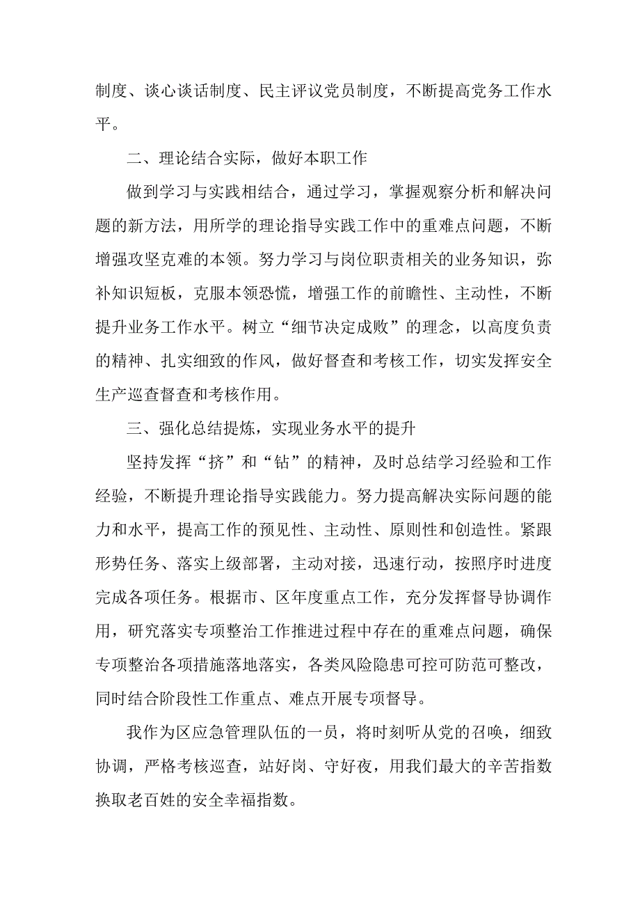 应急管理局执法大队党员干部学习贯彻党的二十大精神心得体会 （合计4份）.docx_第3页