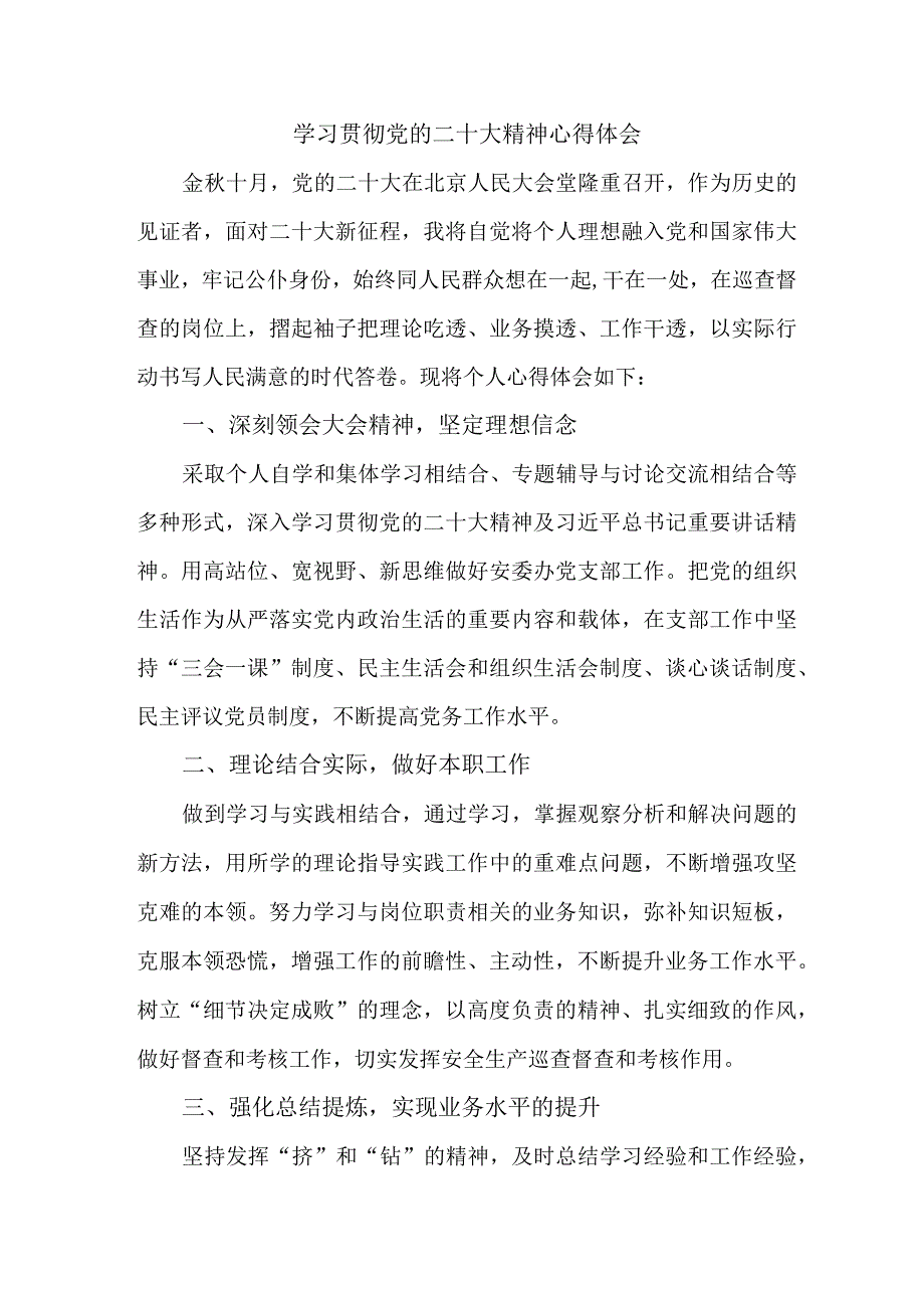 应急管理局执法大队负责人《学习贯彻党的二十大精神》个人心得体会 合计9份.docx_第1页