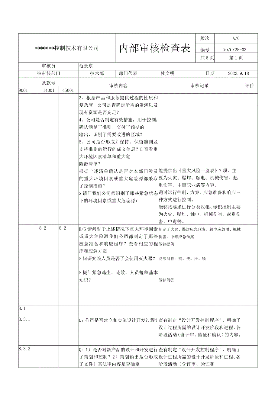 技术部内审检查表.docx_第2页