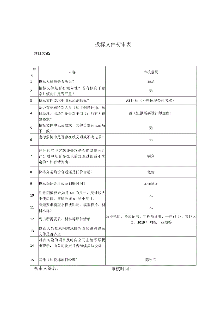 投标初审终审表（新）.docx_第1页