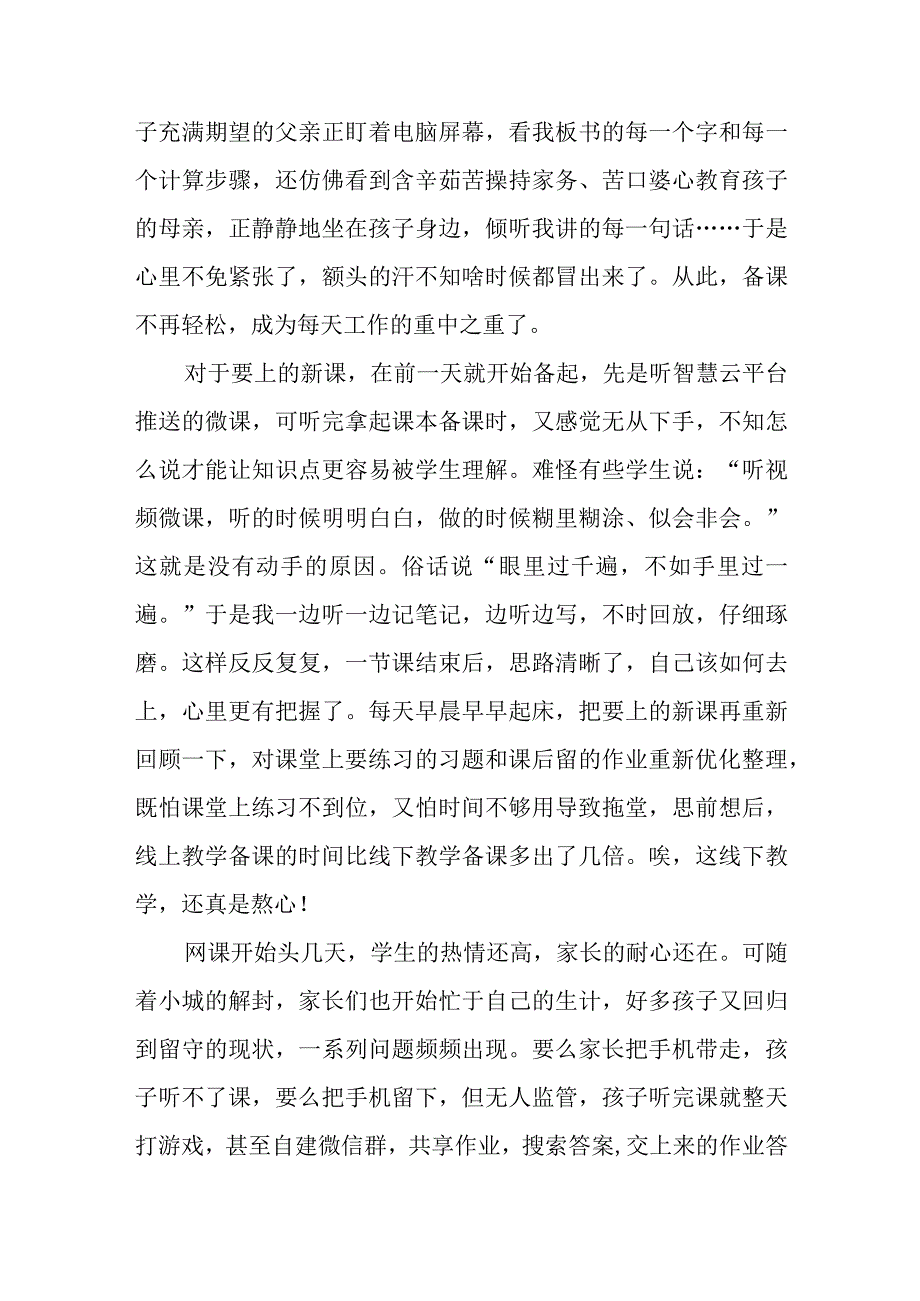 教育随笔线上教学的苦恼与幸福.docx_第2页