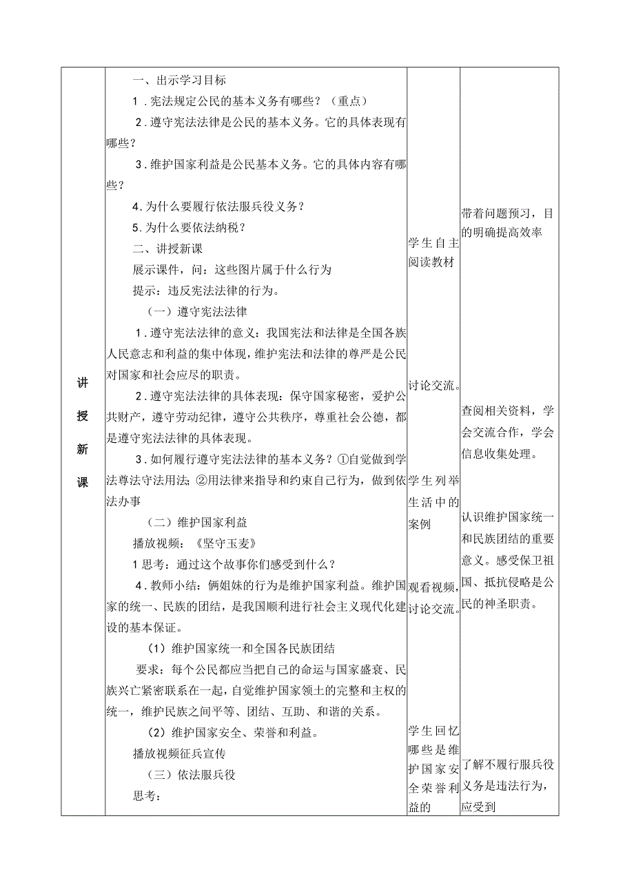 教案《公民基本义务》教学设计与案例分析.docx_第2页