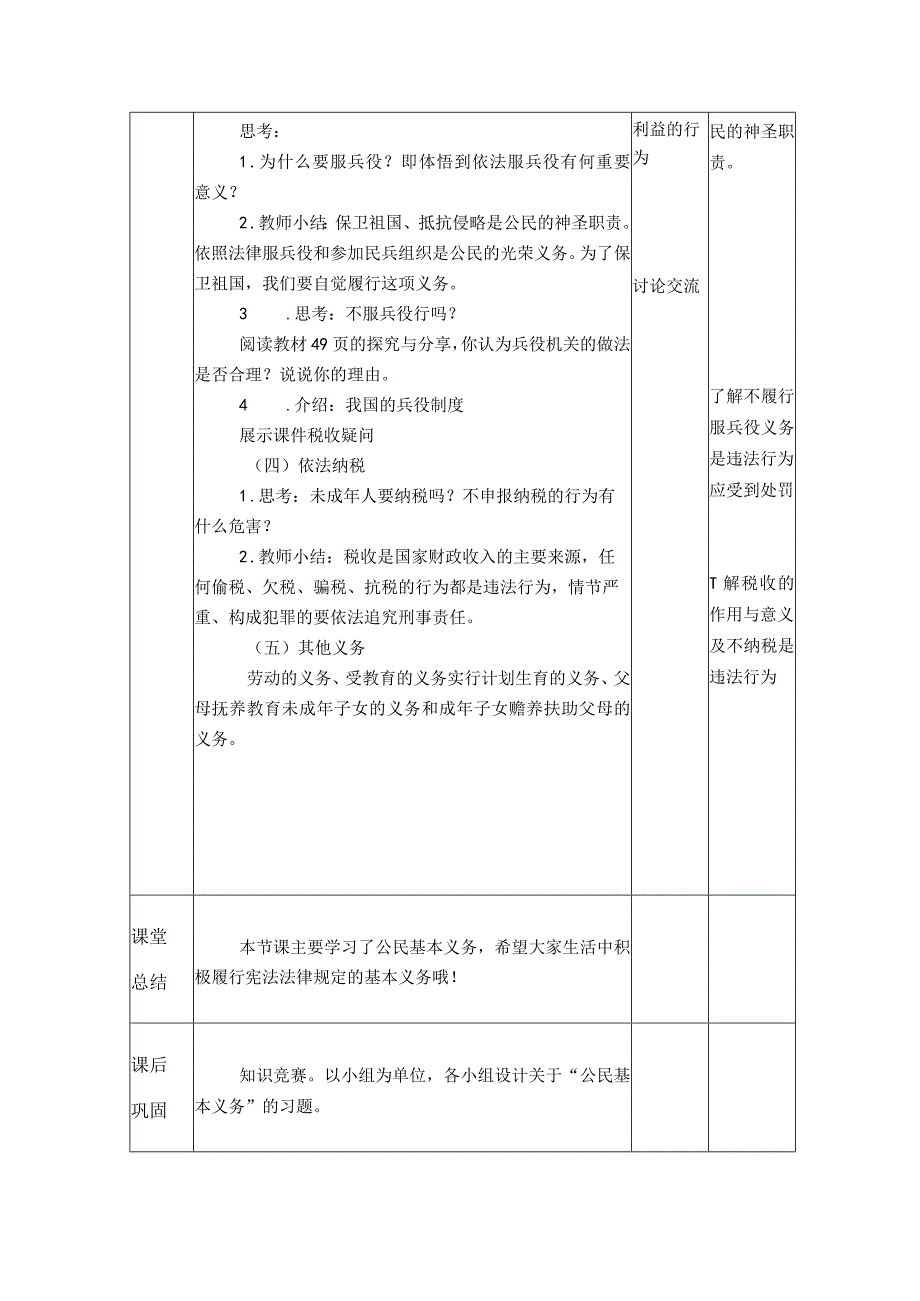 教案第四课第1框《公民基本义务》教学设计.docx_第3页