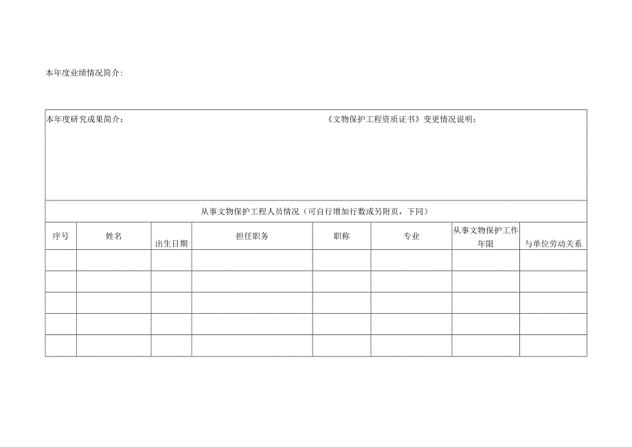 文物保护工程勘察设计乙级资质申施工二级资质监理乙级资质申报表.docx_第2页