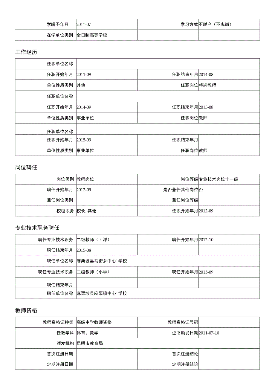 教师个人信息 (1).docx_第2页