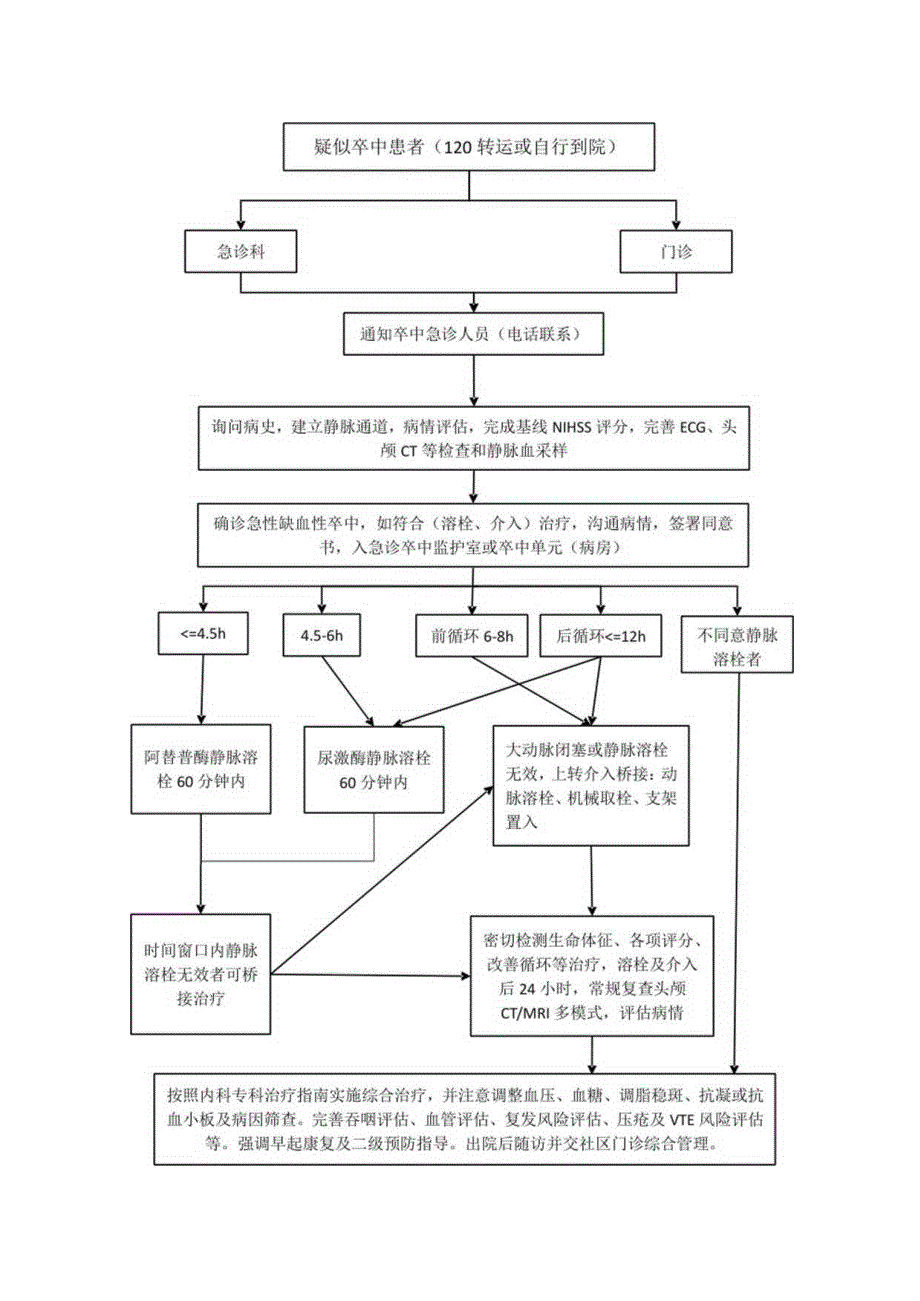 急性缺血性脑卒中诊治流程.docx_第1页