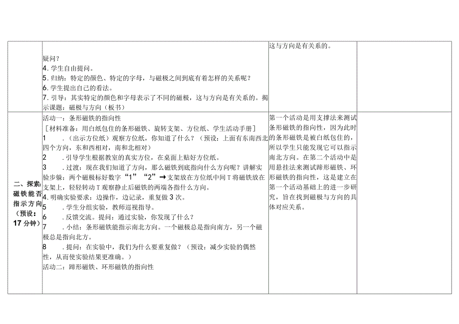 教科版二年级下册第一单元磁铁4磁极与方向（教学设计）教案.docx_第3页