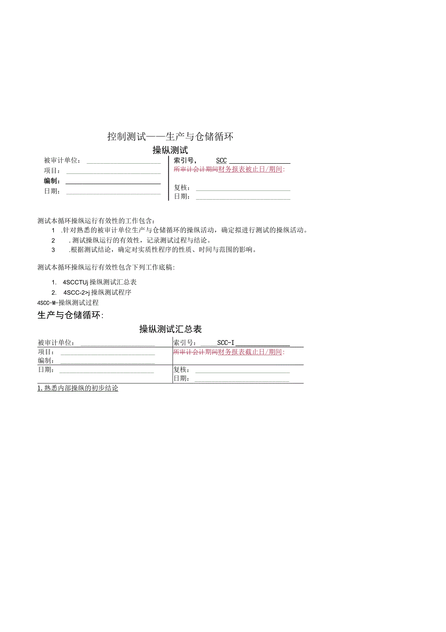 控制测试——生产与仓储循环.docx_第1页