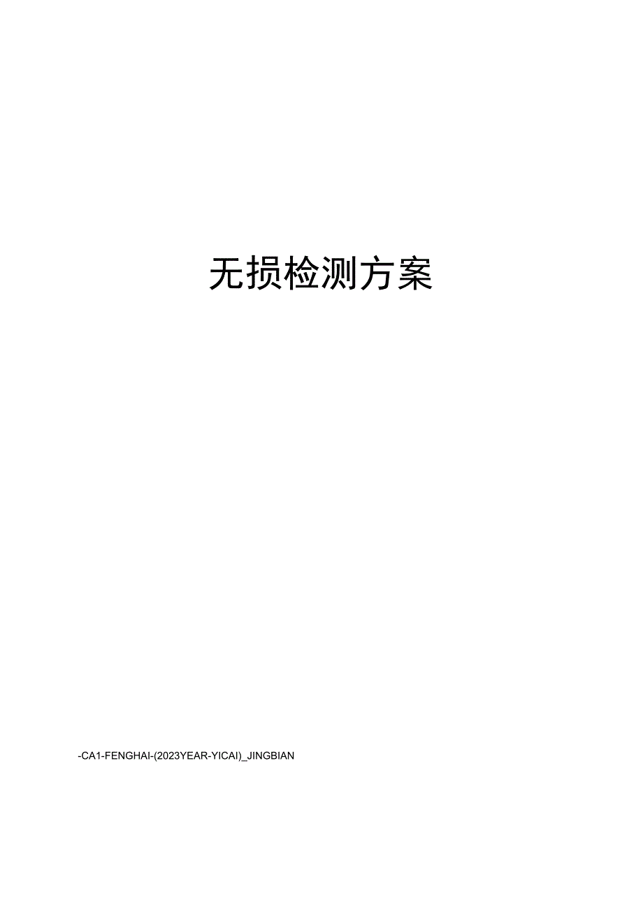 无损检测方案.docx_第1页