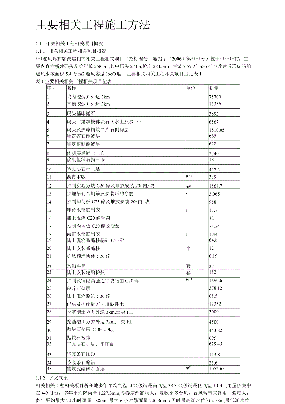 施工组织方案范本某避风坞扩容改建施工组织设计.docx_第2页