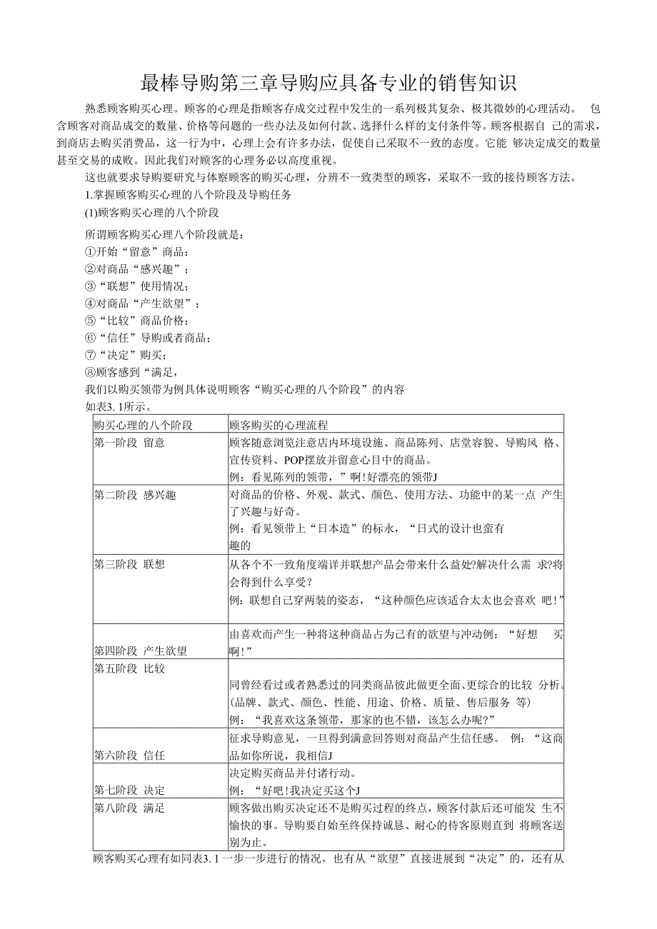 最棒导购第三章导购应具备专业的销售知识.docx_第1页