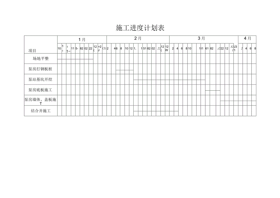 施工组织设计进度计划表.docx_第1页