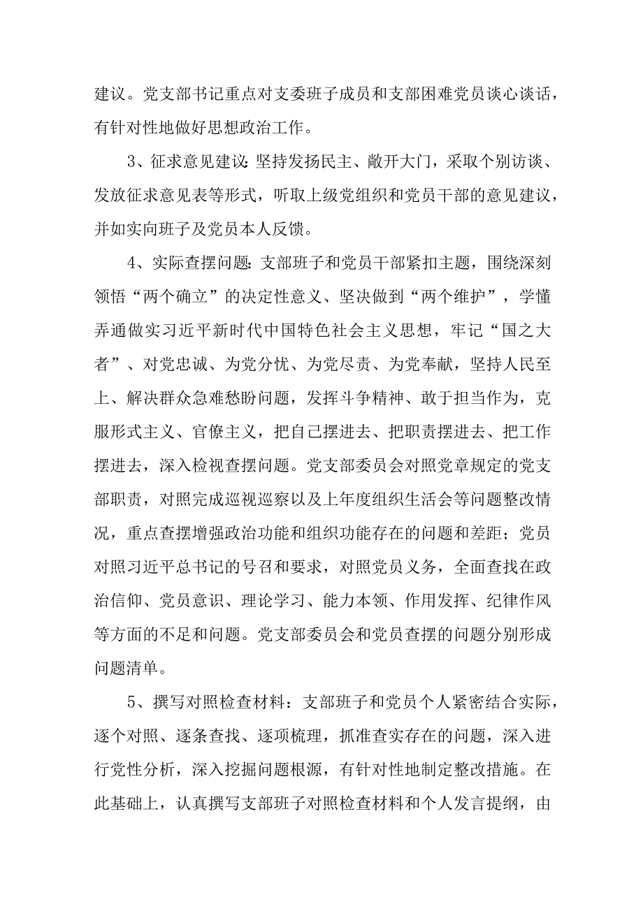 某市中级人民法院党支部2023年度组织生活会实施方案范文.docx_第3页