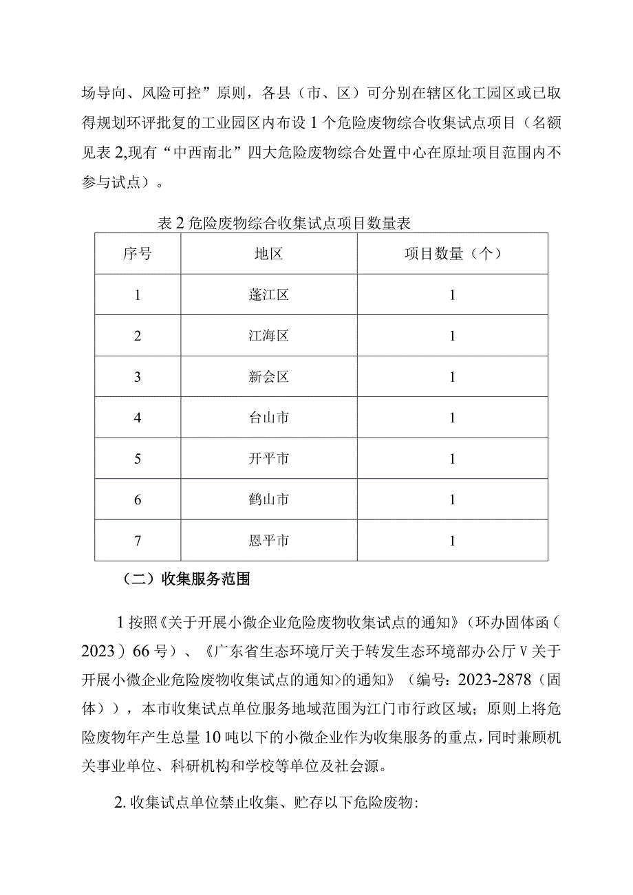 江门市小微企业危险废物收集试点工作方案.docx_第3页