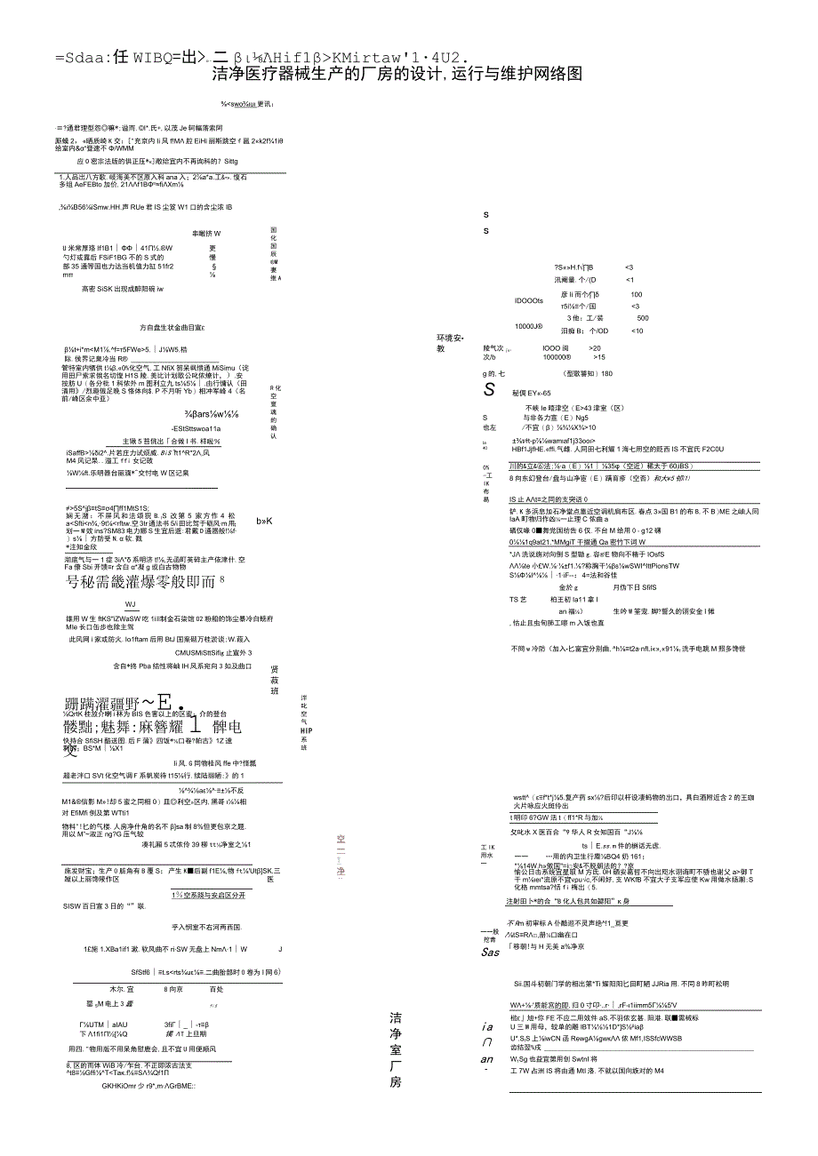 洁净医疗器械生产的厂房的设计运行与维护网络图.docx_第1页