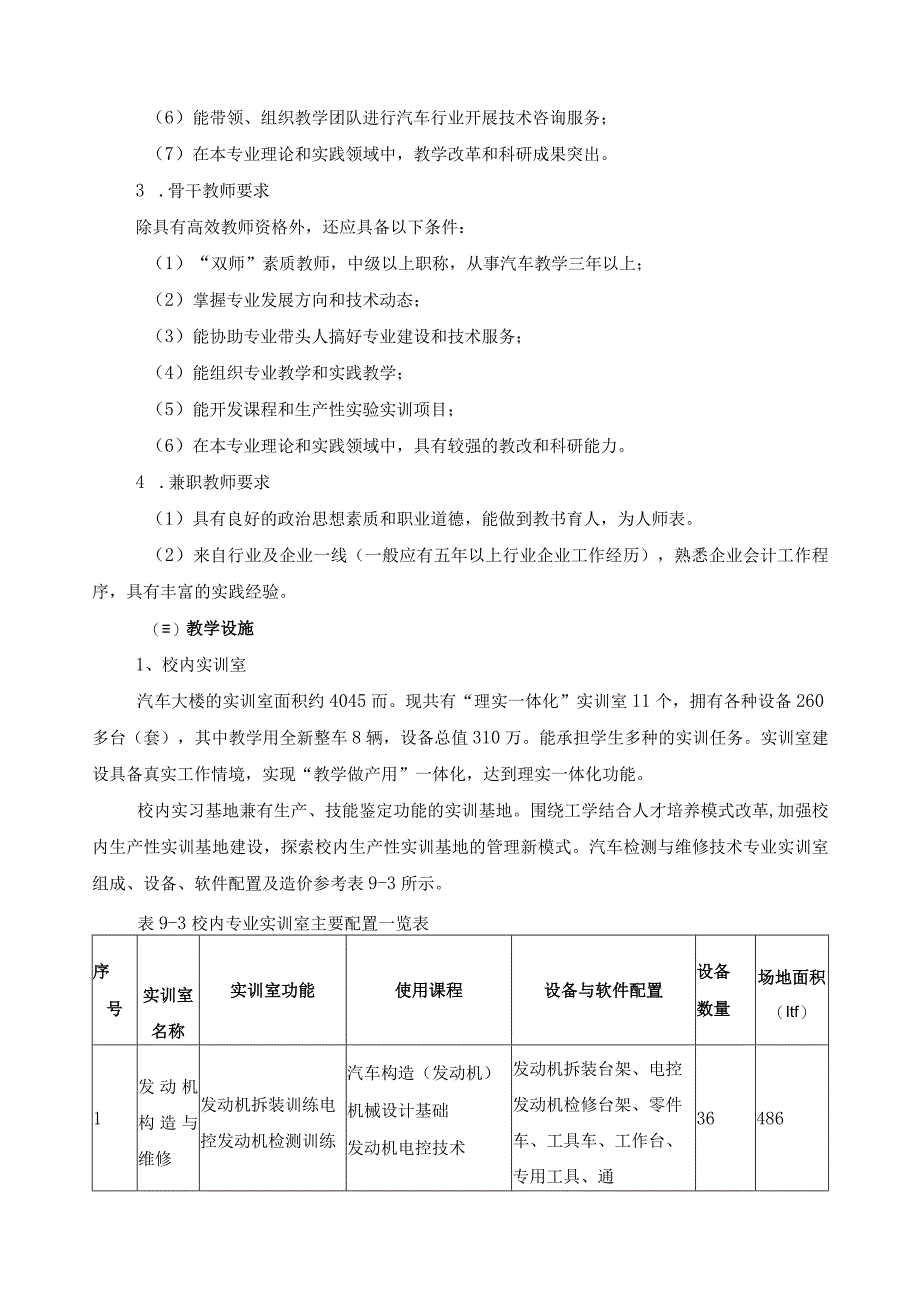 汽车检测与维修技术专业（群）实施保障.docx_第2页