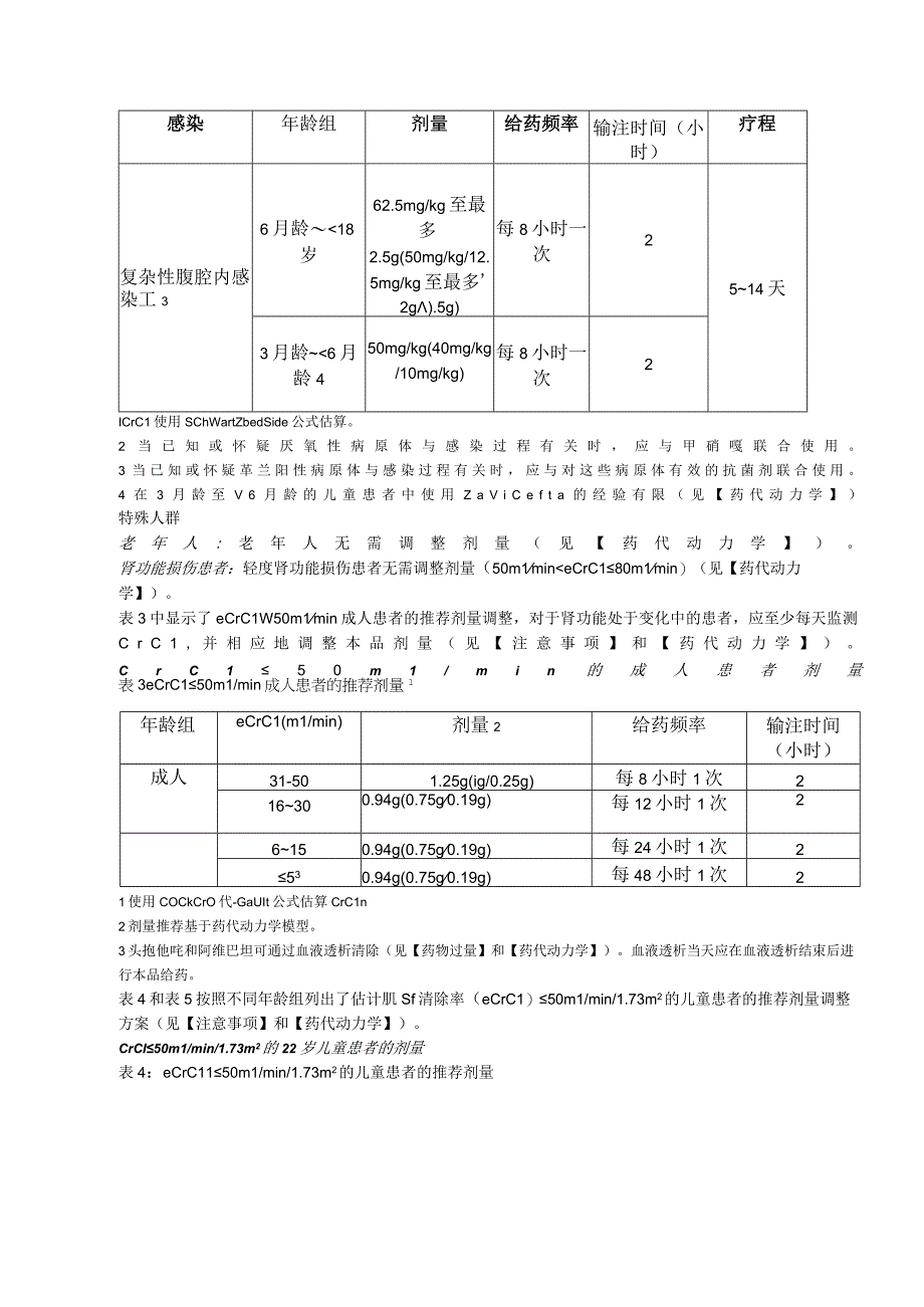 注射用头孢他啶阿维巴坦钠（思福妥）中文说明书.docx_第3页