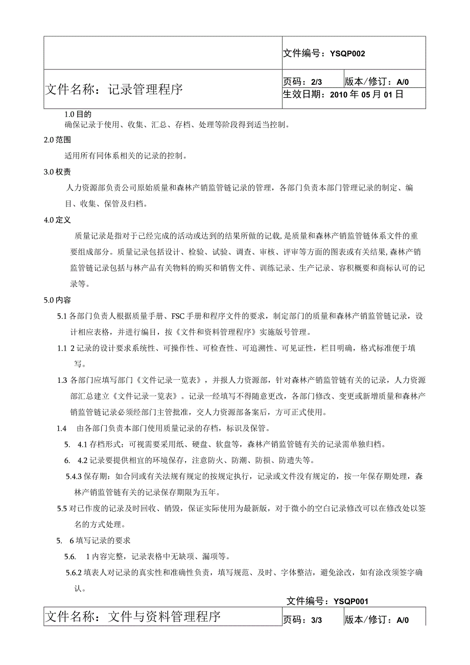 FSC 记录管理程序.docx_第2页