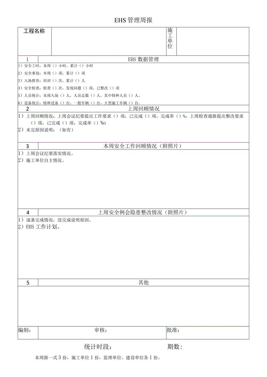 EHS管理周报.docx_第1页