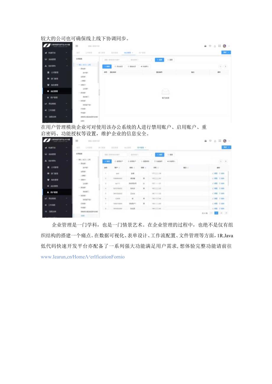 LRJava低代码自主搭建企业组织架构.docx_第3页