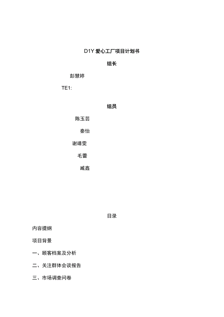 爱心工厂项目计划书.docx_第1页