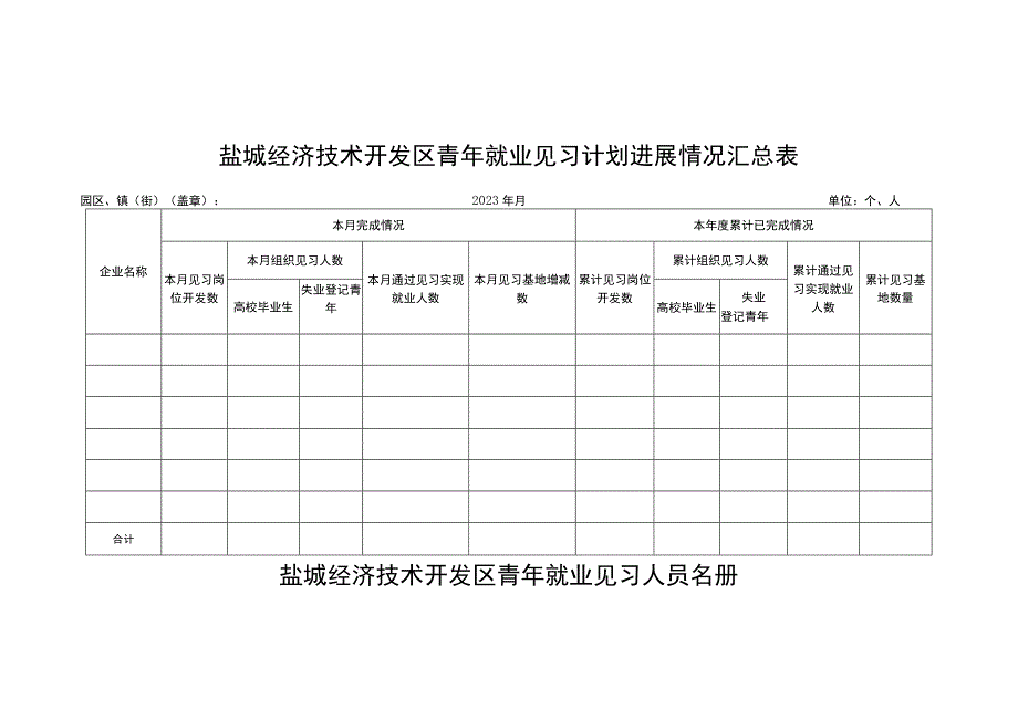 盐城经济技术开发区2020—2021年青年就业见习任务分解表.docx_第2页