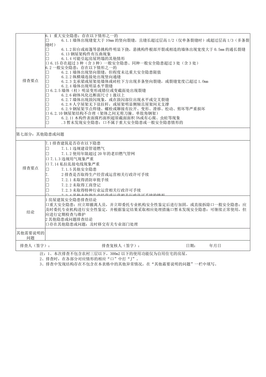 砖混结构房屋建筑安全隐患排查记录表.docx_第2页