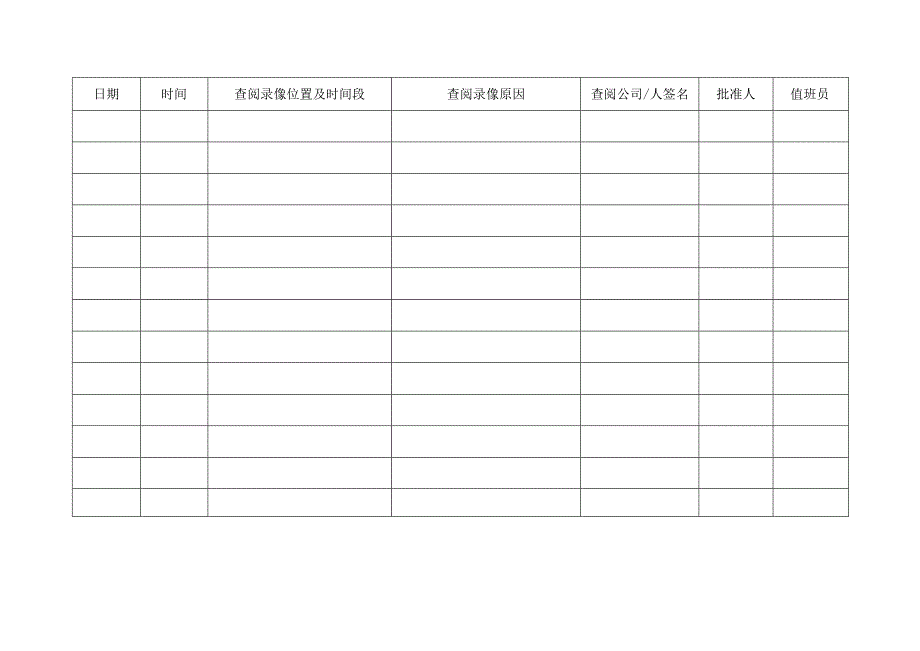 监控录像查阅登记表.docx_第1页