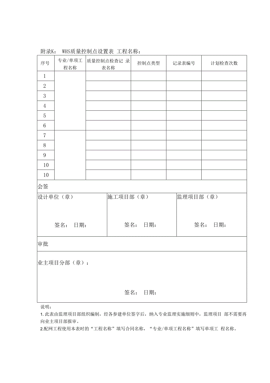 监理文件封面模板WHS质量控制点设置表.docx_第3页