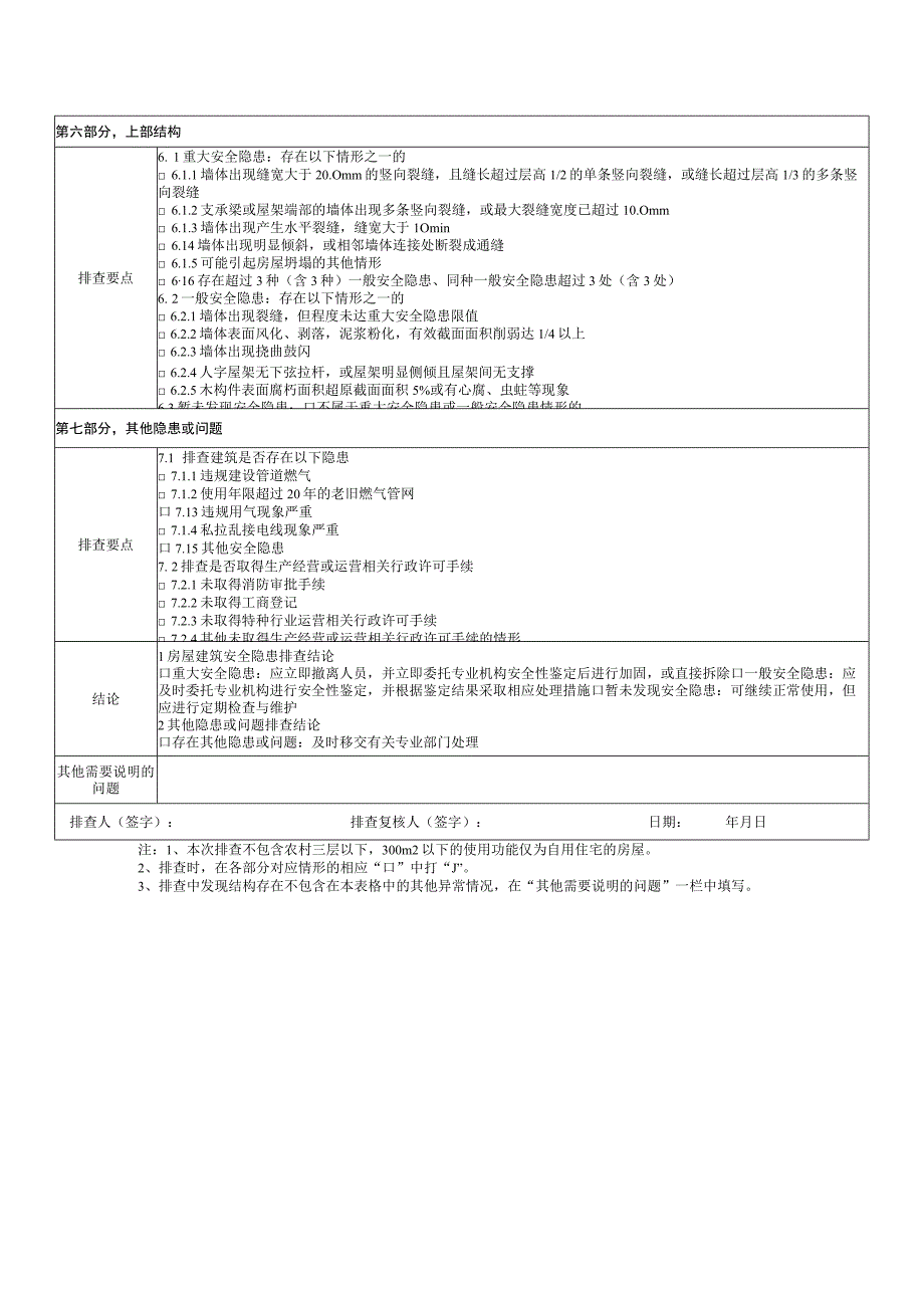 生土结构房屋建筑安全隐患排查记录表.docx_第2页