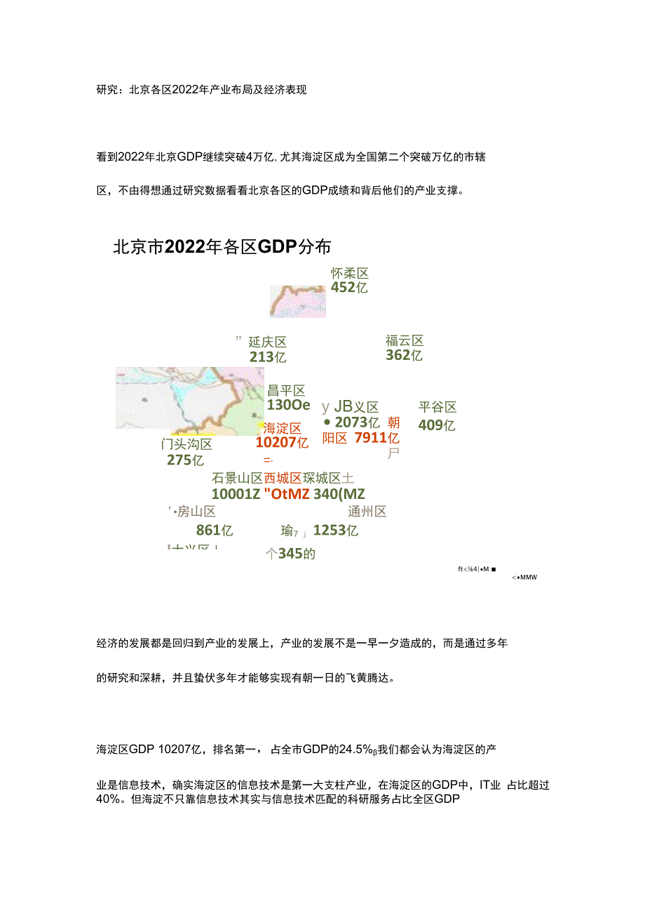 研究：北京各区2023年产业布局及经济表现.docx_第1页