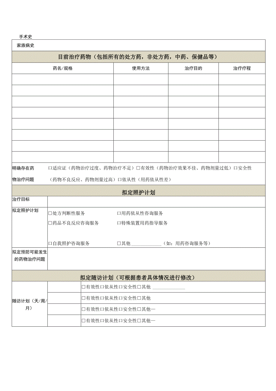 社区药学—患者信息采集和评估表.docx_第2页