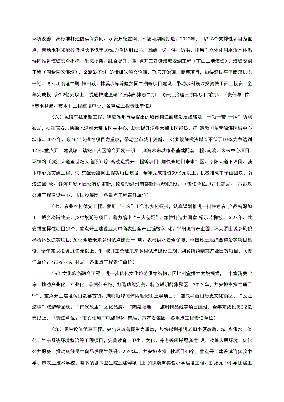 瑞安市扩大有效投资百项千亿工程2023年重大项目实施计划.docx_第3页