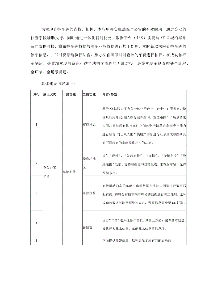 XX县人民法院行政执法道路扣车应用项目采购需求.docx_第2页