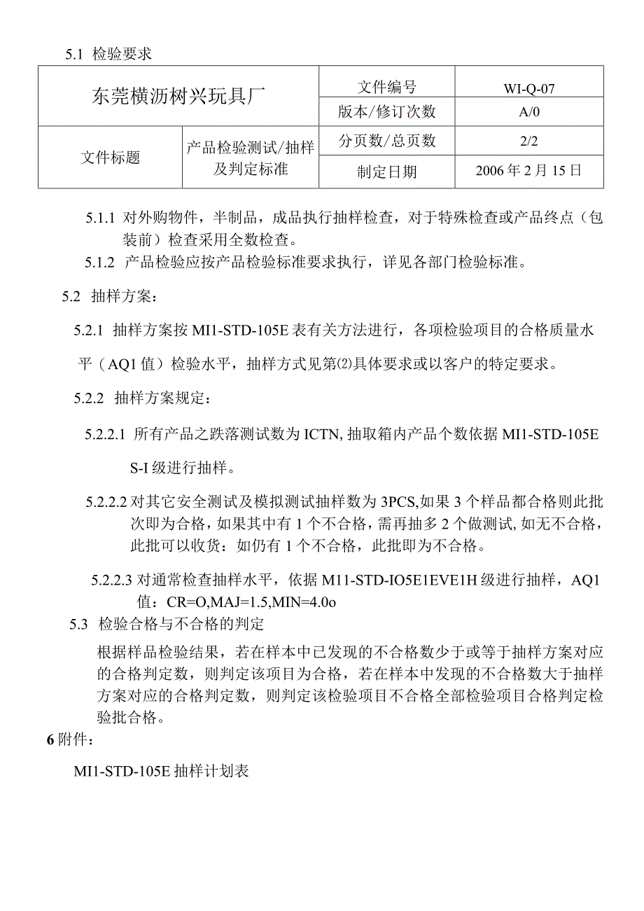 WIQ07產品檢驗測試抽樣及判定標準.docx_第2页