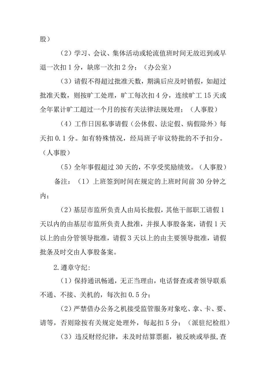 XX县市场监督管理局基层市监所2023年工作目标管理考核方案.docx_第3页