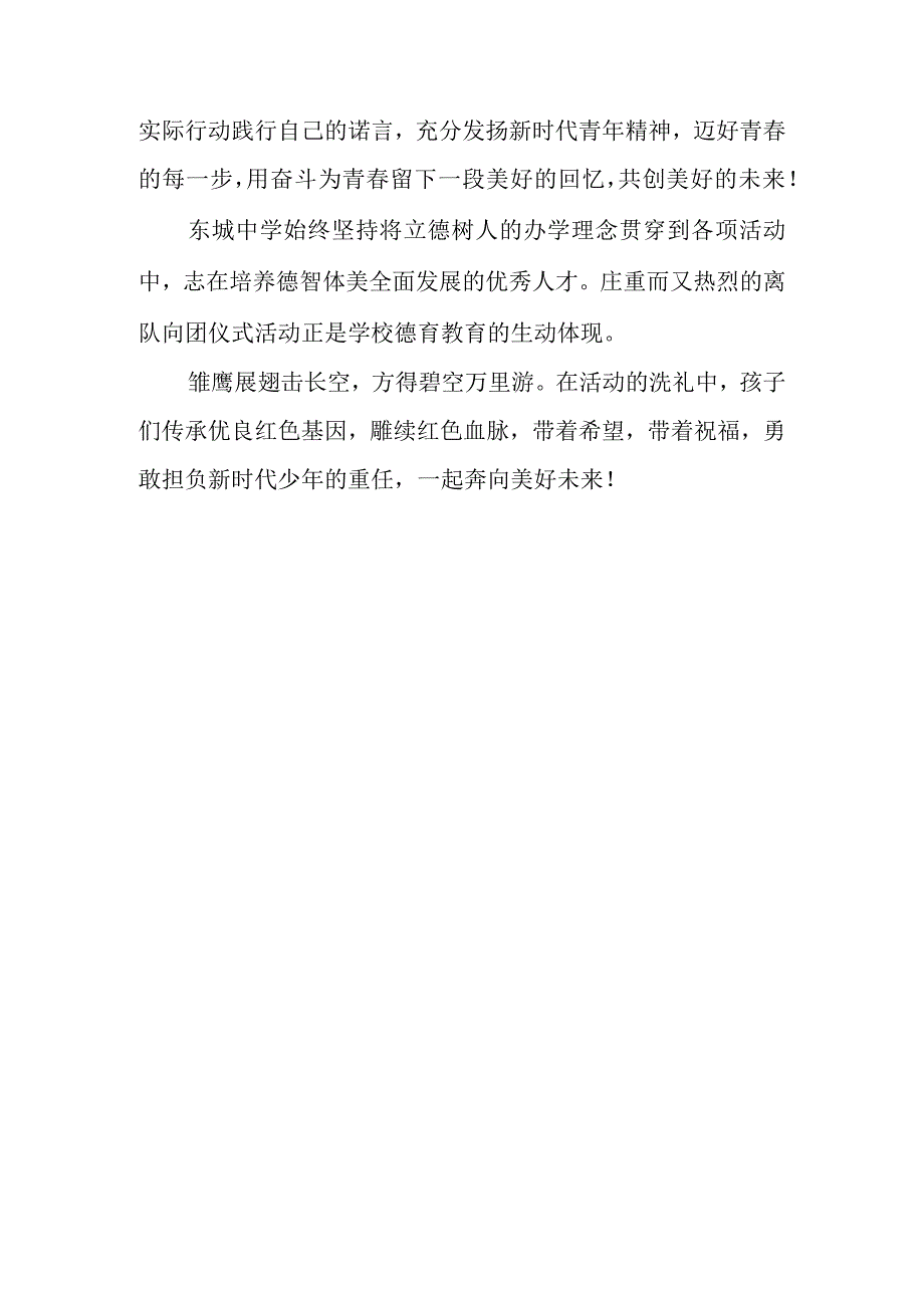 东城中学关于组织初一学生开展少先队离队仪式的说明.docx_第3页