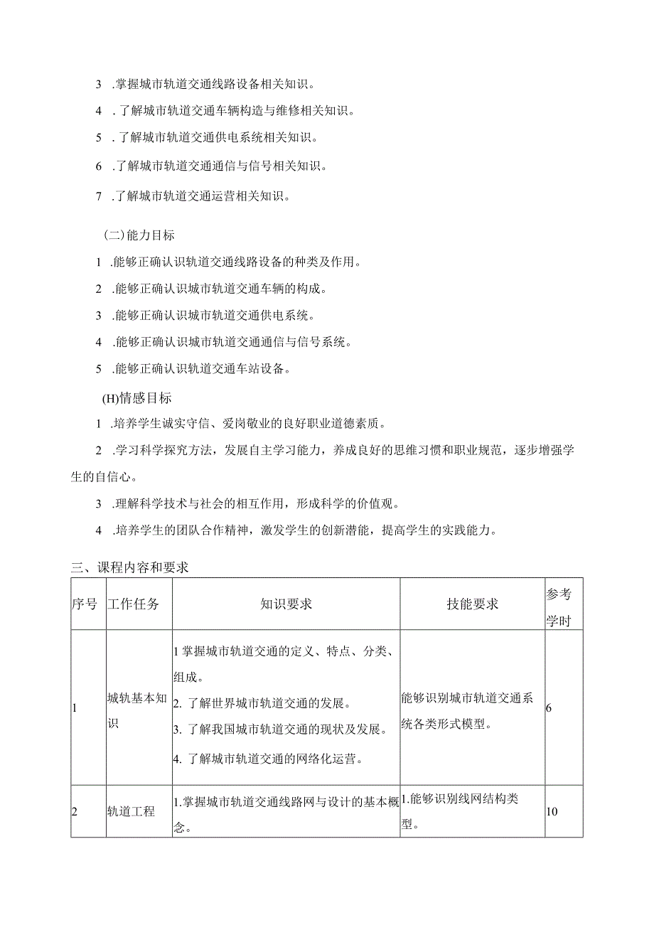 《城市轨道交通概论》课程标准.docx_第2页