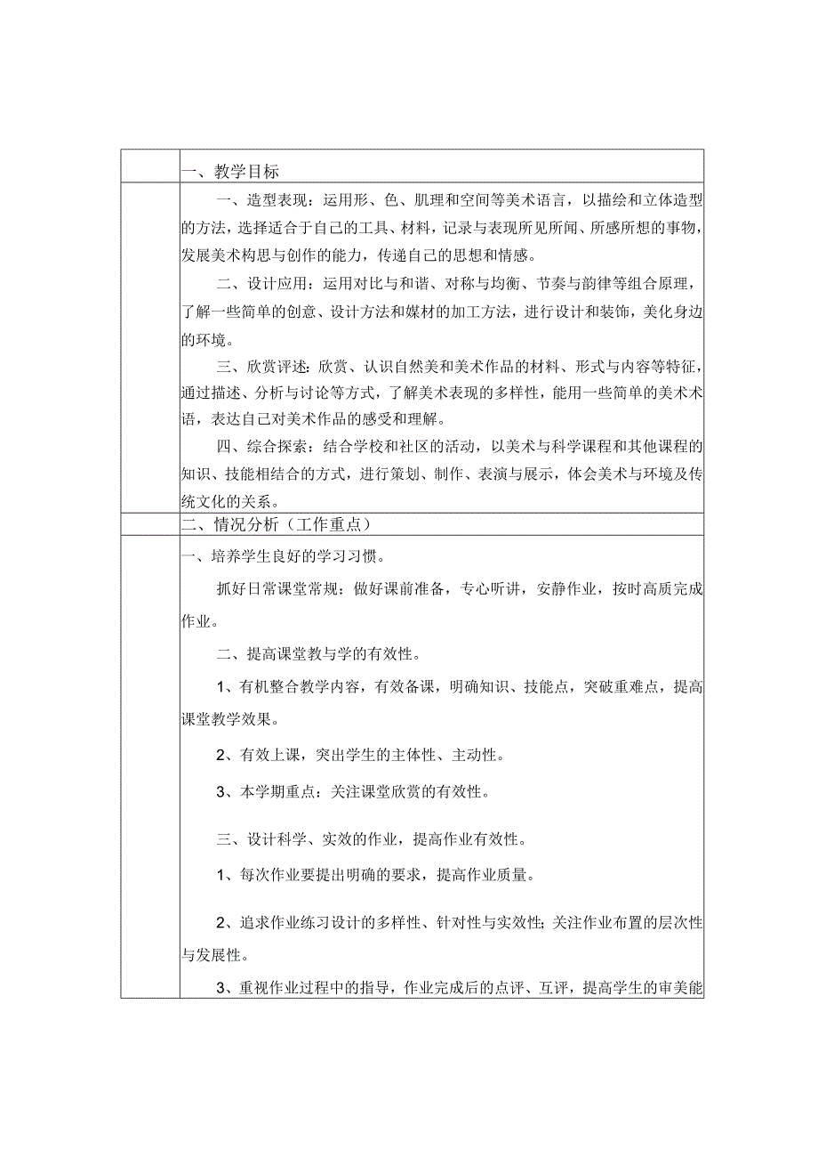 《美术学科》5年级教学计划第二学期.docx_第2页