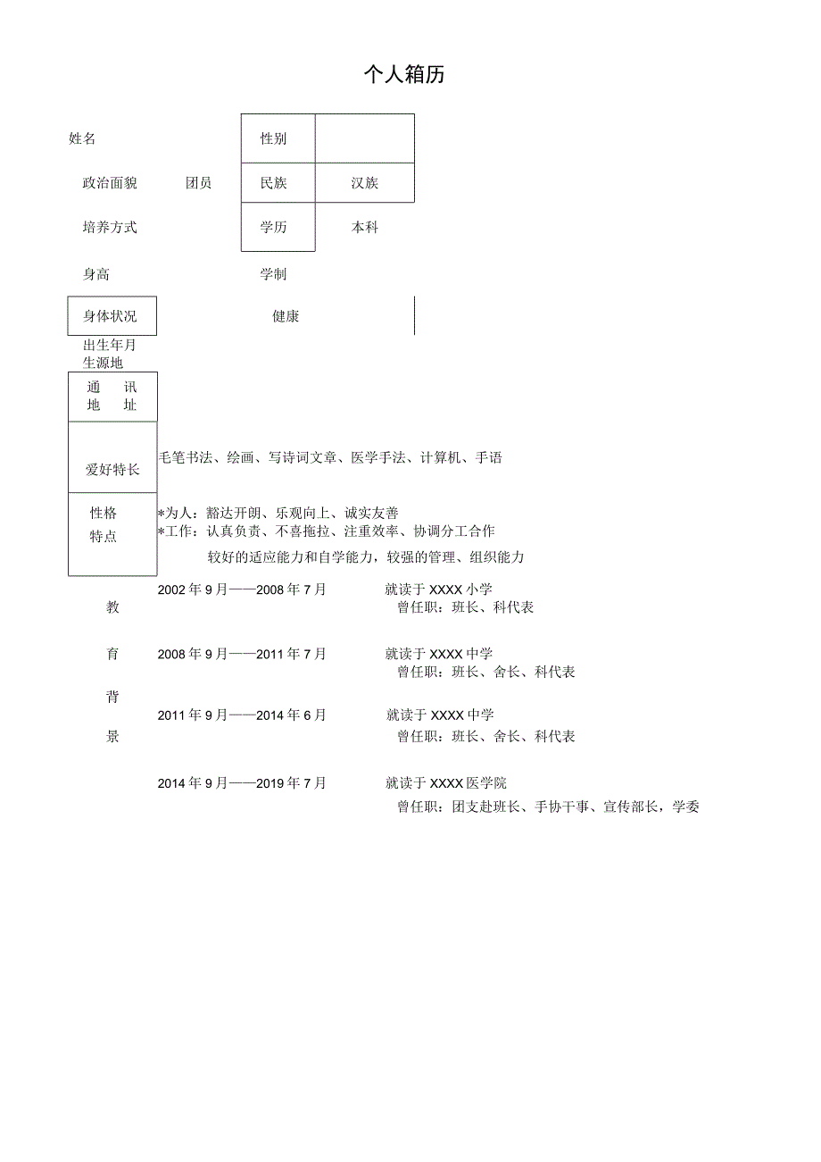 临床医学相关专业应届生求职简历模板.docx_第3页