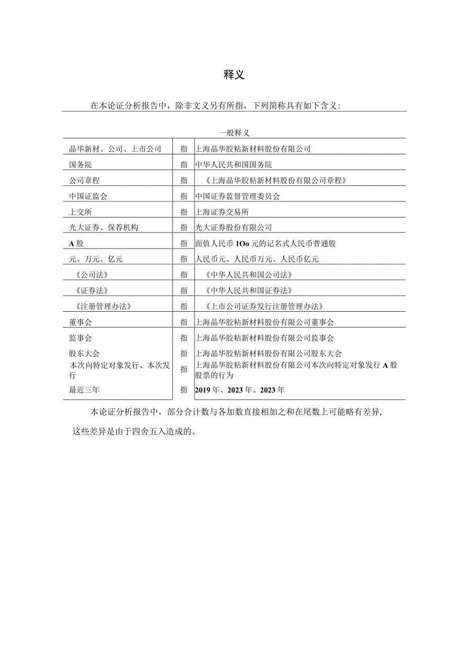 上海晶华胶粘新材料股份有限公司2023年度向特定对象发行A股股票发行方案的论证分析报告.docx_第3页