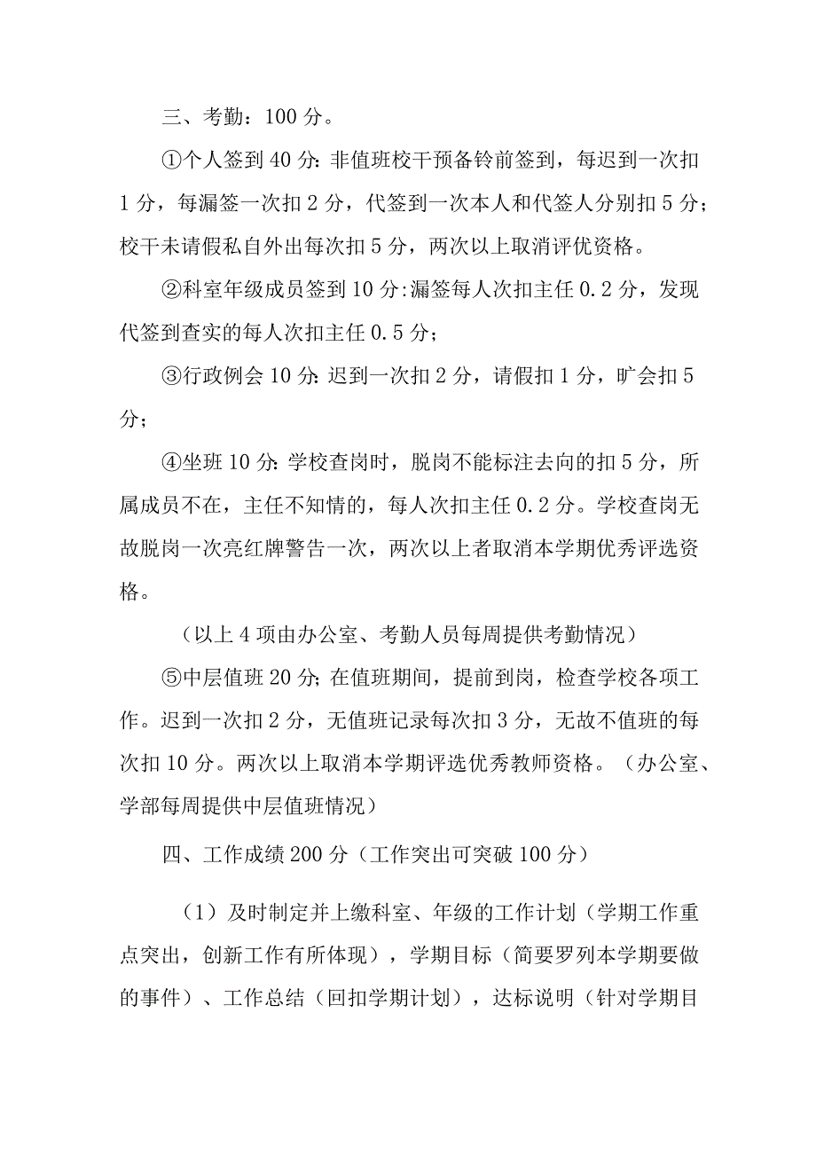 中学中层以上领导干部考核量化制度.docx_第2页