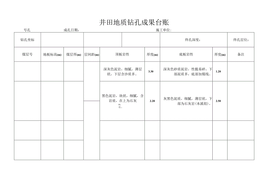 井田地质钻孔综合成果台帐27.docx_第1页