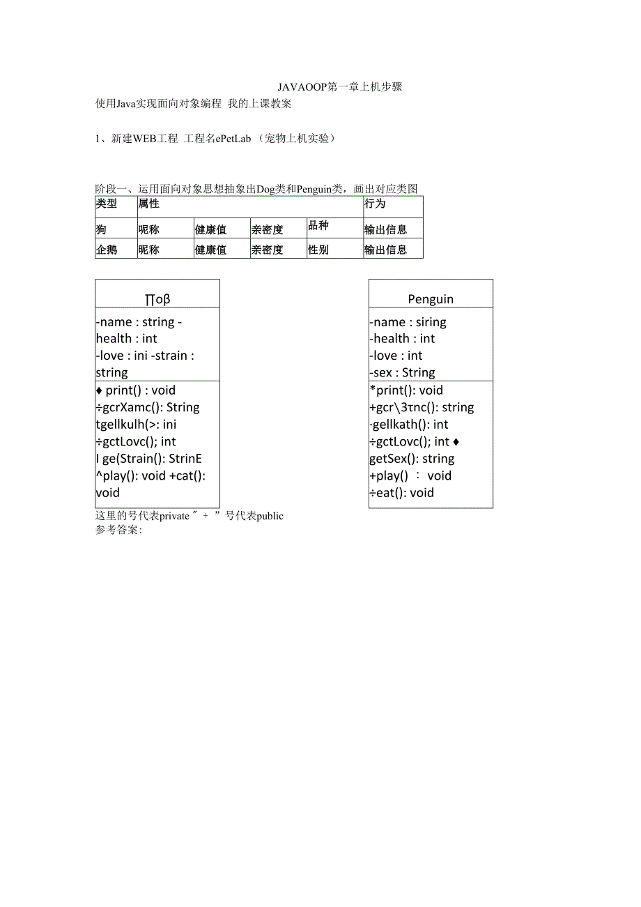 使用Java实现面向对象编程1第一章抽象和封装上机实操手册.docx_第1页