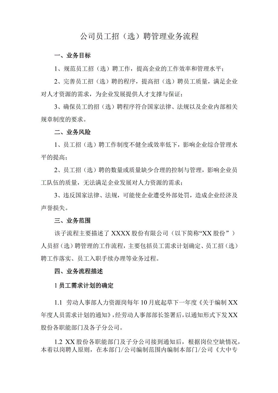 公司员工招（选）聘管理业务流程.docx_第1页